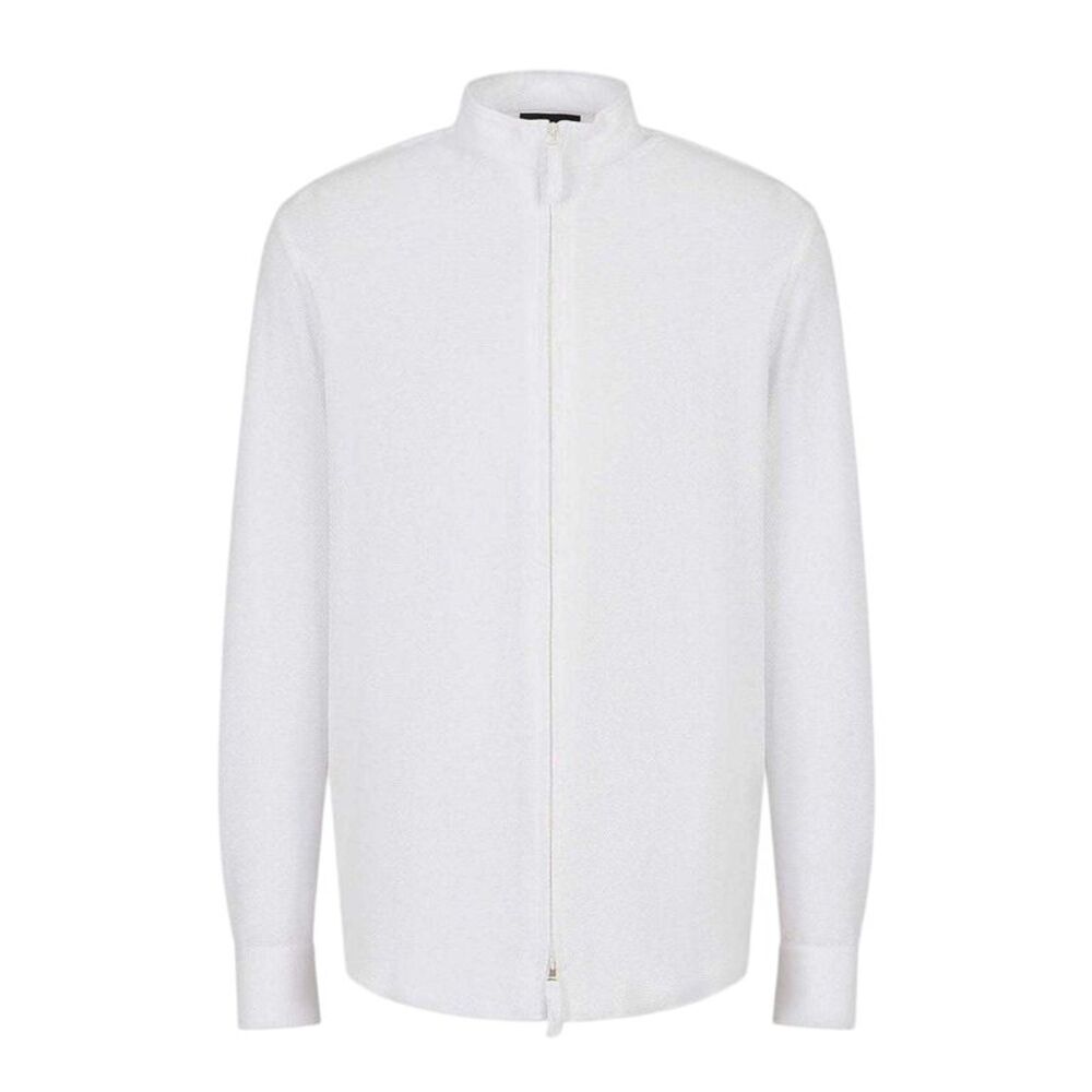 Emporio Armani EA7 Mens Long-Sleeved Shirt / White
